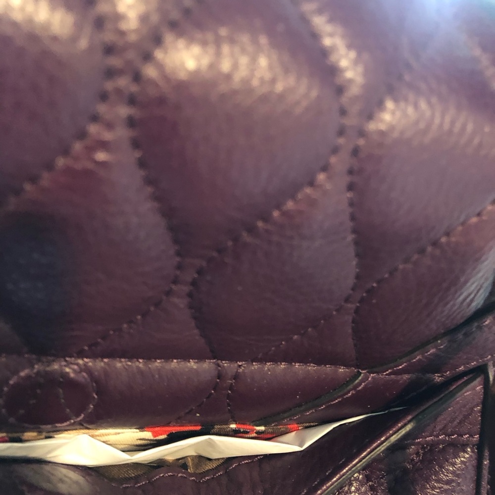 Vera Bradley Pebbled Purple Satchel Handbag - Picture 9 of 11